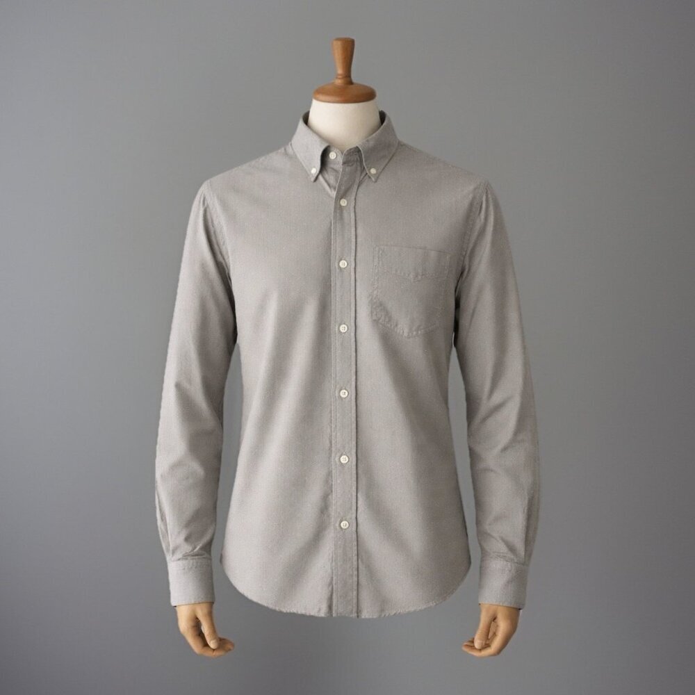 Club Monaco Men’s Slim Fit Dress Shirt Size M‎ Long Sleeve Button-Up Dots Preppy